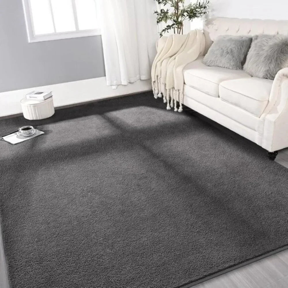 New 5x8 Dark Grey Area Rug, Ultra Soft Memory Foam Carpet for Home & Room Decor